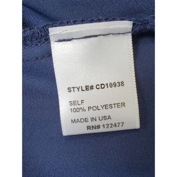 NSR Women's Blue 100% Polyester Halter Neck Sleeveless Long Maxi Dress Size XL - Picture 8 of 12